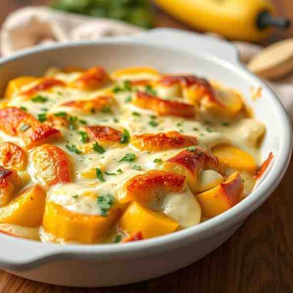 Chayote Gratin - Creamy Cheese Bake